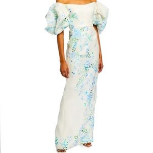 Monique Lhuillier Floral Wedding Dress. Size US 12. Fits more like a US 8. NWT.